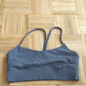 Lululemon Flow Y Longline Bra Grey